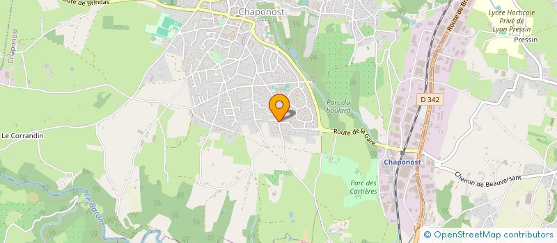 localisation de l'entreprise PETIT GUILI  CHAPONOST