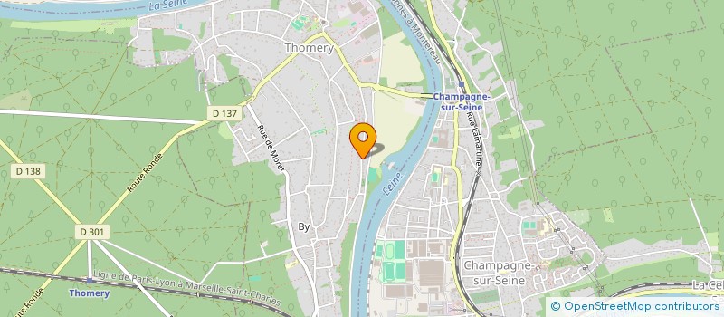 localisation de l'entreprise PETIT IMMOBILIER  THOMERY