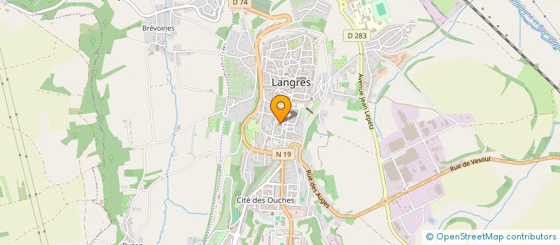 localisation de l'entreprise PETIT IMMOBILIER EURL à LANGRES