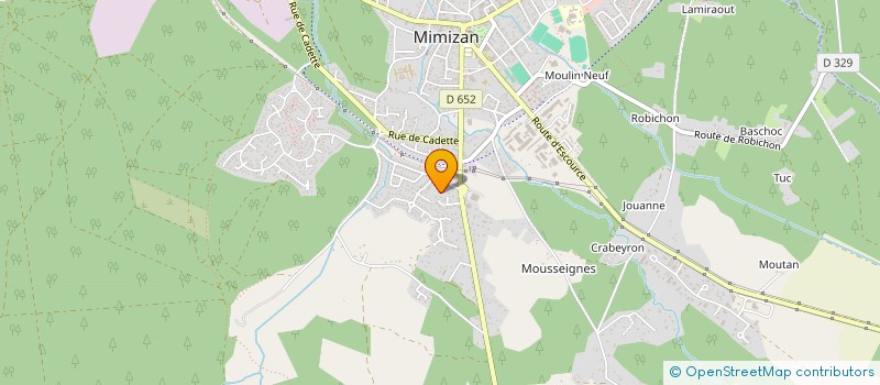 localisation de l'entreprise PETIT JEAN  MIMIZAN