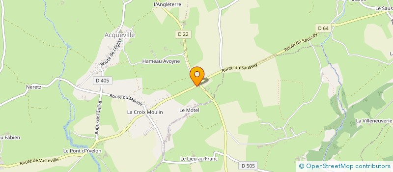 localisation de l'entreprise PETIT JEAN ACQUEVILLE  CHERBOURG-EN-COTENTIN