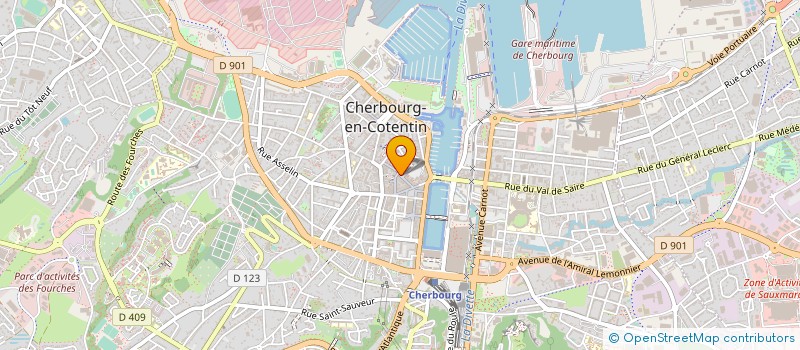 localisation de l'entreprise PETIT JEAN DU CHATEAU  CHERBOURG-EN-COTENTIN