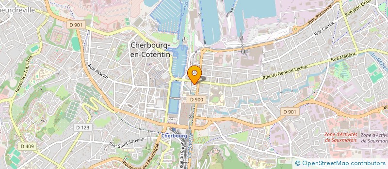 localisation de l'entreprise PETIT JEAN LE MAUPAS  CHERBOURG-EN-COTENTIN