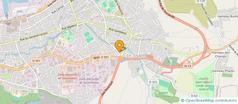 localisation de l'entreprise PETIT JEAN SAINT VAAST  CHERBOURG-EN-COTENTIN