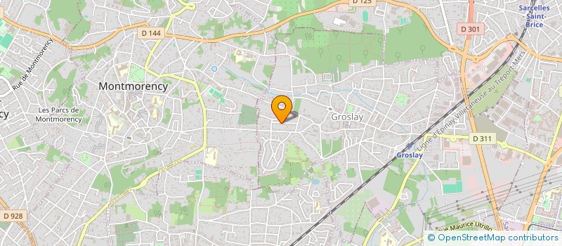 localisation de l'entreprise PETIT JOUR  GROSLAY