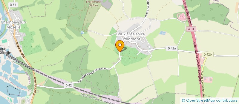 localisation de l'entreprise PETIT JULIEN  BOUXIERES-SOUS-FROIDMONT