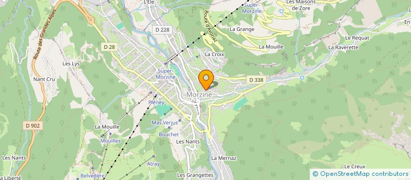 localisation de l'entreprise PETIT LINDARETS à MORZINE