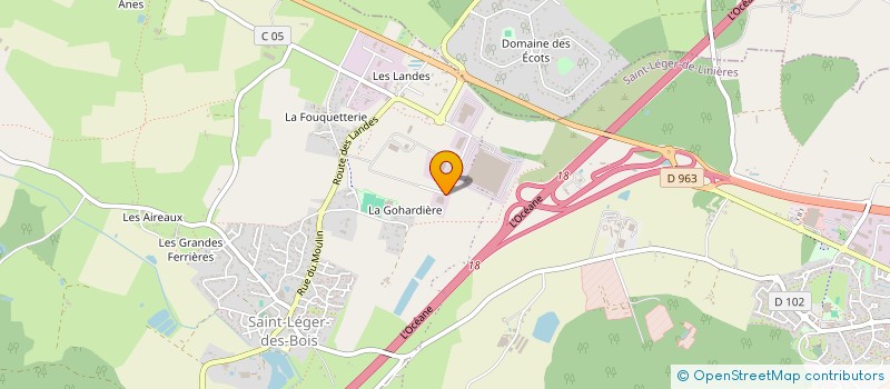 localisation de l'entreprise PETIT LOCATION  SAINT-LEGER-DE-LINIERES