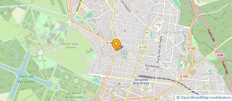 localisation de l'entreprise PETIT LOTUS LINGUISTIQUE ET CULTURELLE FRANCO-CHINOIS à VERSAILLES