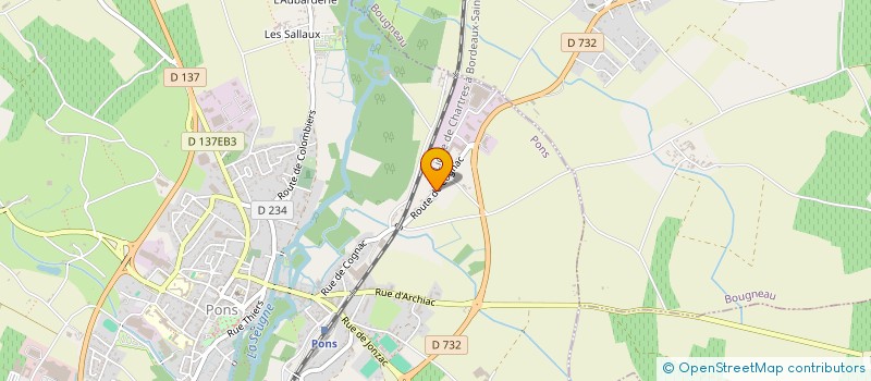 localisation de l'entreprise PETIT LUDOVIC  PONS