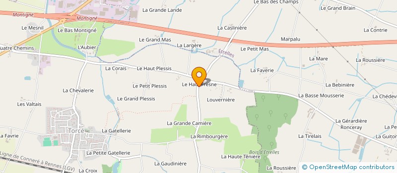 localisation de l'entreprise PETIT - MAIGNAN  TORCE