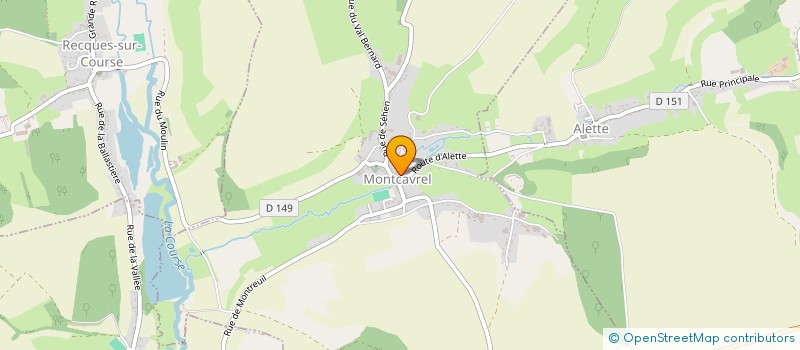 localisation de l'entreprise PETIT MARAIS  MONTCAVREL