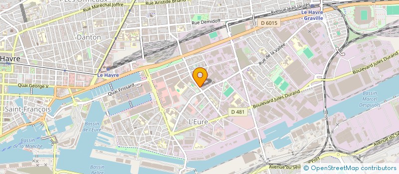 localisation de l'entreprise PETIT MARKET ALIMENTATION GENERALE à LE HAVRE
