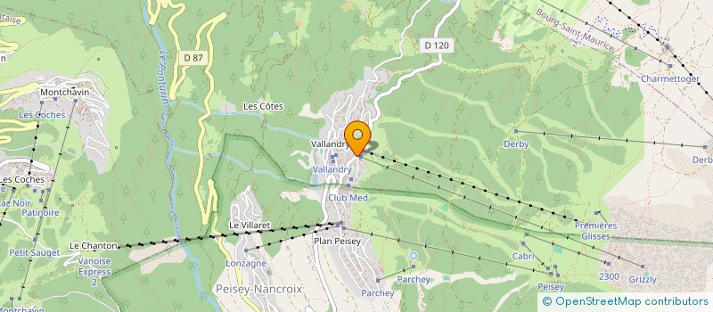 localisation de l'entreprise PETIT MONT BLANC VALLANDRY  LANDRY