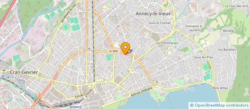 localisation de l'entreprise PETIT MORIOND  ANNECY