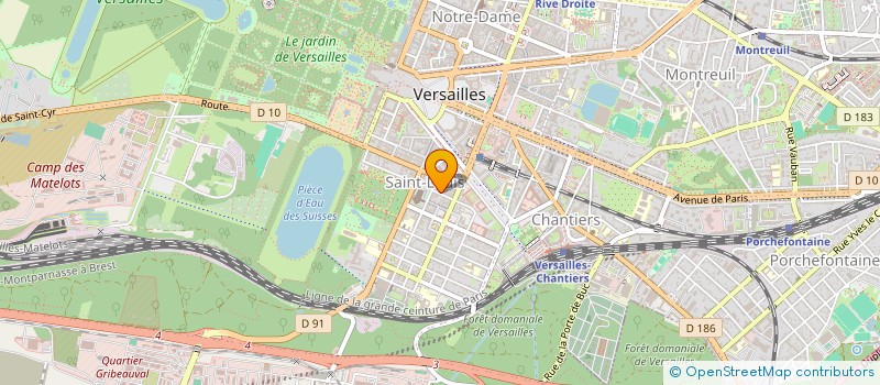 localisation de l'entreprise PETIT MUSC à VERSAILLES