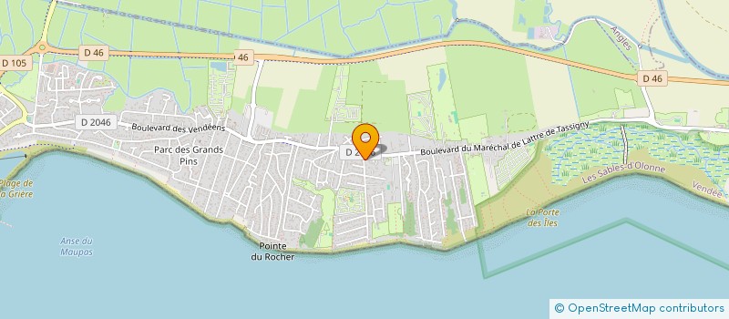 localisation de l'entreprise PETIT N'HERISSON à LA TRANCHE-SUR-MER