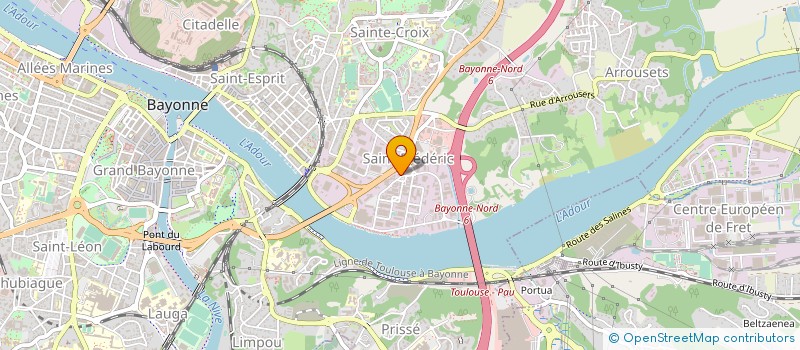 localisation de l'entreprise PETIT NANOT à BAYONNE