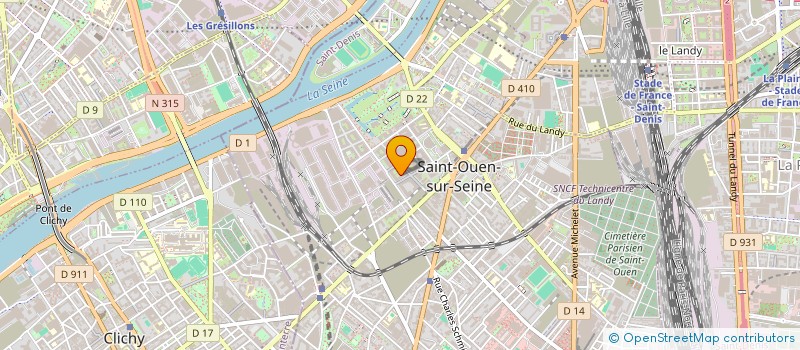 localisation de l'entreprise PETIT NUAGE à SAINT-OUEN-SUR-SEINE