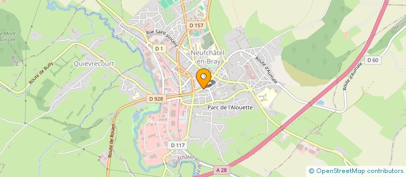 localisation de l'entreprise PETIT OPTIQUE à NEUFCHATEL-EN-BRAY