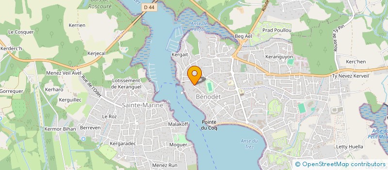 localisation de l'entreprise PETIT OS à BENODET