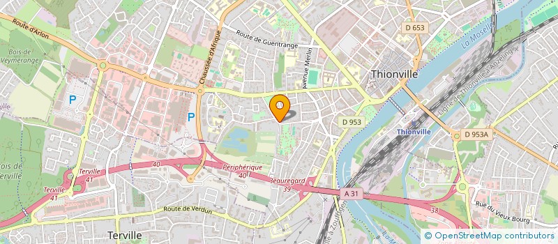 localisation de l'entreprise PETIT PARIS à THIONVILLE