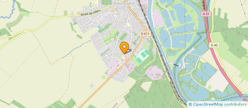 localisation de l'entreprise PETIT PAS S.A.S.U.  DIEULOUARD