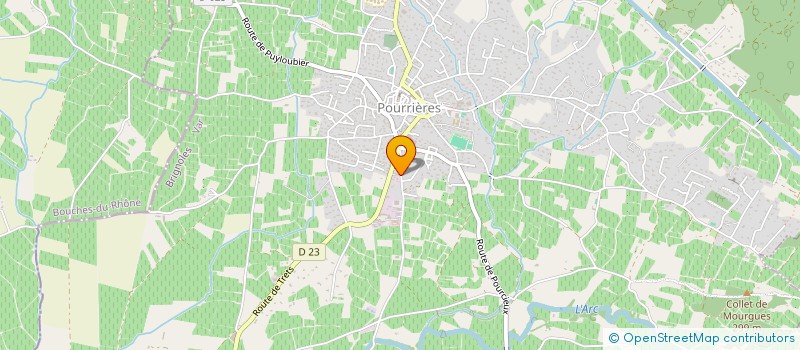 localisation de l'entreprise PETIT PATRICK DISTRIBUTION  POURRIERES