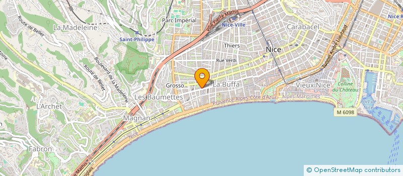 localisation de l'entreprise PETIT PAUL  NICE