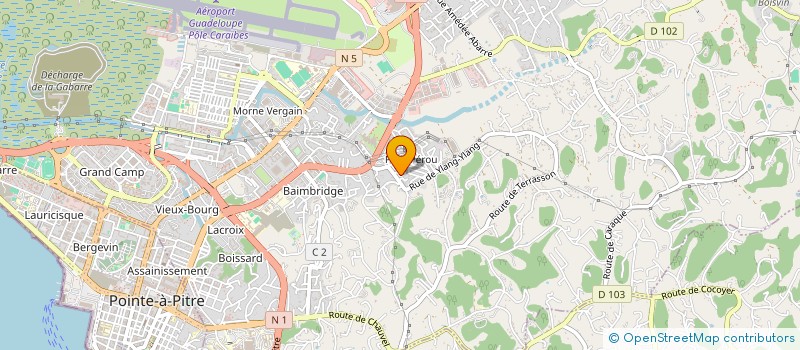 localisation de l'entreprise PETIT PEROU & CO à LES ABYMES