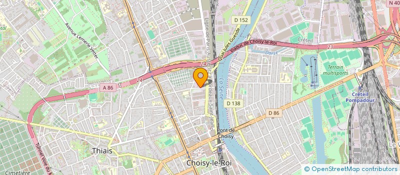 localisation de l'entreprise PETIT & PHILIPPE à CHOISY-LE-ROI