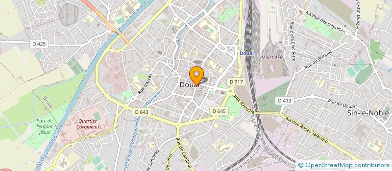 localisation de l'entreprise PETIT PIED à DOUAI