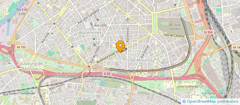 localisation de l'entreprise PETIT POIS à LILLE