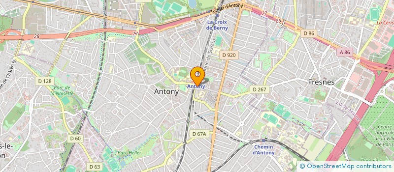 localisation de l'entreprise PETIT POUCET à ANTONY