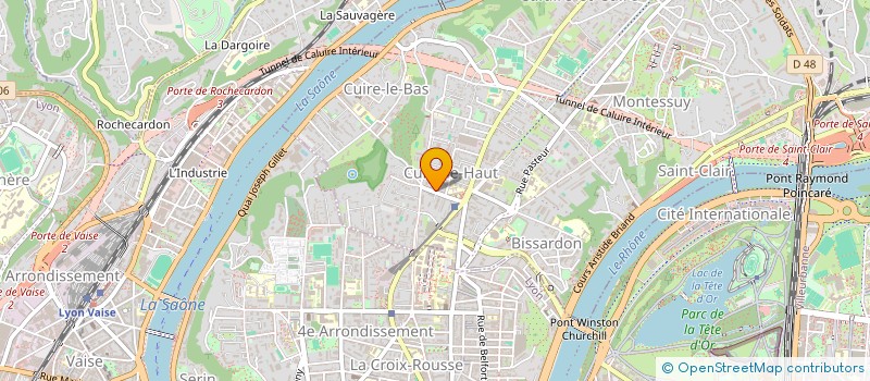 localisation de l'entreprise PETIT POUJEAUX SEJC  CALUIRE-ET-CUIRE