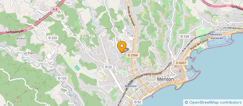 localisation de l'entreprise PETIT POUPOU à MENTON