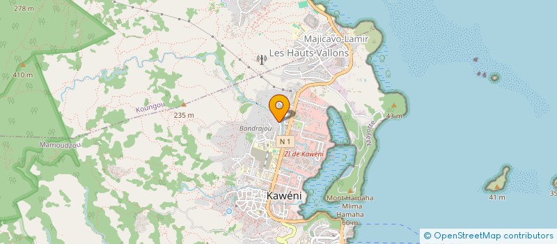 localisation de l'entreprise PETIT PRIX  MAMOUDZOU