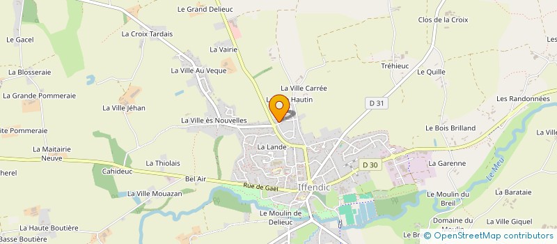 localisation de l'entreprise PETIT RAYON DE SOURIRE  IFFENDIC