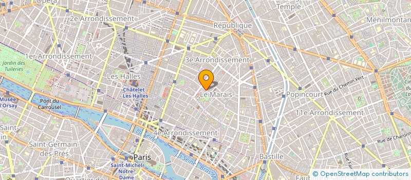 localisation de l'entreprise PETIT RETRO  PARIS