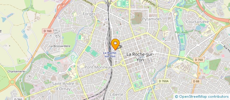 localisation de l'entreprise PETIT ROCHER 85  LA ROCHE-SUR-YON