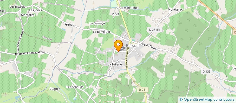 localisation de l'entreprise PETIT ROUSSET  BERSON