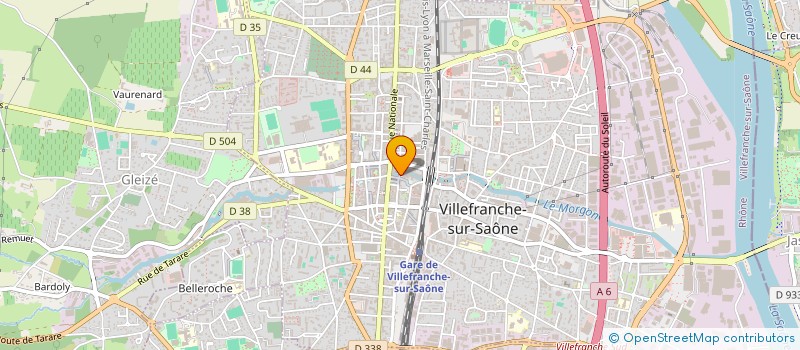 localisation de l'entreprise PETIT S A R L  VILLEFRANCHE-SUR-SAONE