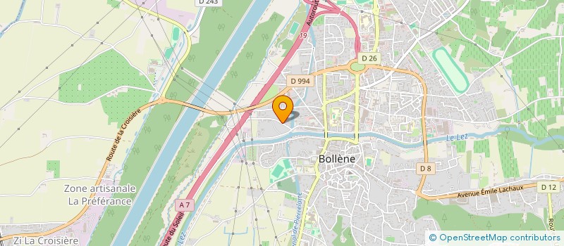 localisation de l'entreprise PETIT SAINT-JEAN  BOLLENE