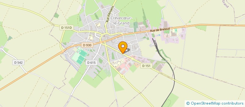 localisation de l'entreprise PETIT SAS à CREVECOEUR-LE-GRAND