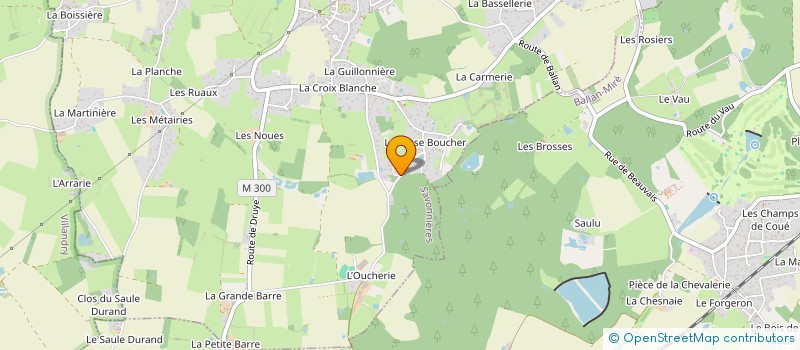 localisation de l'entreprise PETIT SENTIER  SAVONNIERES