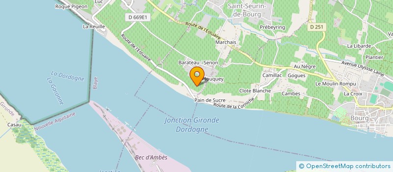 localisation de l'entreprise PETIT SMASH  SAINT-SEURIN-DE-BOURG