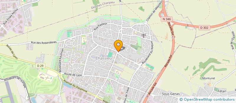 localisation de l'entreprise PETIT THEATRE AMBULANT  CHASSIEU