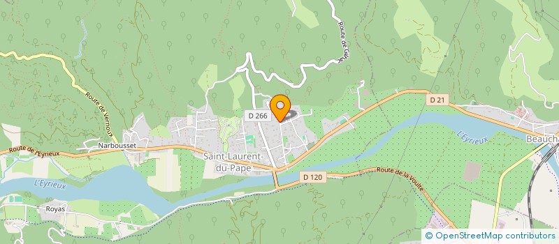 localisation de l'entreprise PETIT THEATRE DE L'OUSTALOU  SAINT-LAURENT-DU-PAPE