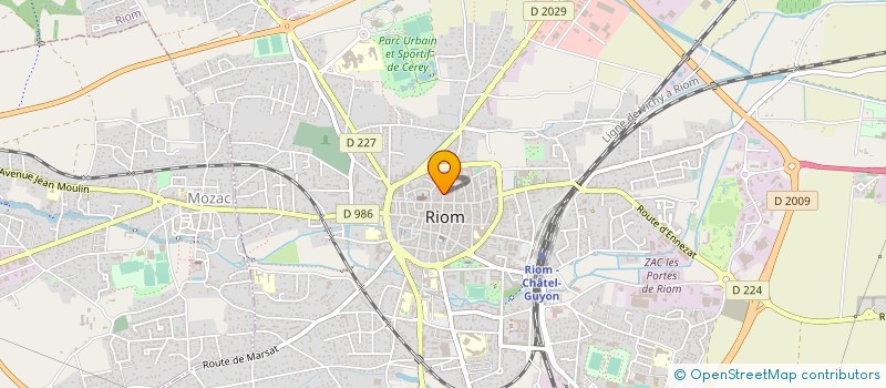 localisation de l'entreprise PETIT TOINON  RIOM