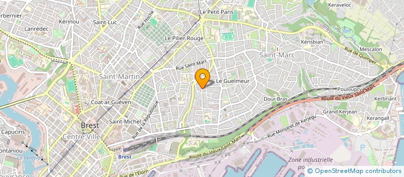 localisation de l'entreprise PETIT TONNERRE à BREST